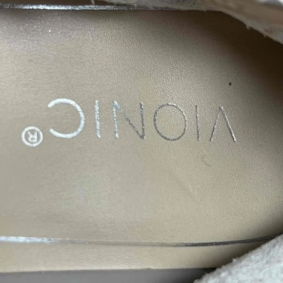 Vionic Alexa Lizard Gray Snake Print Round Toe Ballet Flats Shoes Size US 9.5 - Picture 7 of 16